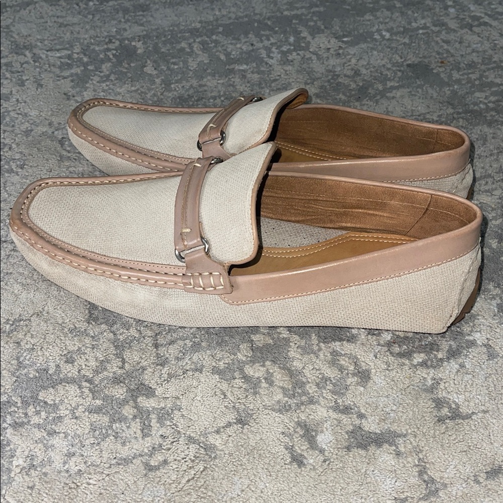 Donald J. Pliner Men's Tan Slip-On Loafers